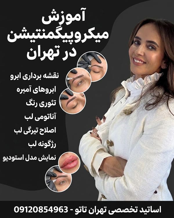 آموزش میکروپیگمنتیشن آموزش میکروپیگمنتیشن 0 تا 100 در تهران